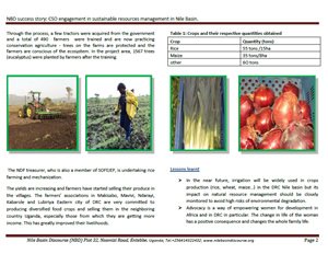 Community Empowerment for Sustainable Livelihood and Poverty Reduction in the Nile Basin - DRC