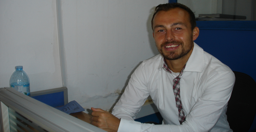 Thomas Betzold now at the NBD Secretariat in Entebbe - Uganda. Thomas is undertaking studies in Hydrology and Water Management in the Department of Geography at Humboldt-University in Berlin, Germany