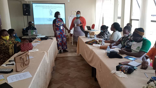 Women Climate Change Champions in one of the training sessions