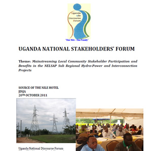 Mainstreaming Local Community Stakeholder Participation and Benefits in the NELSAP Sub Regional Hydro-Power and Interconnection Projects - Uganda